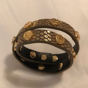 Tory Burch gold wrap bracelet